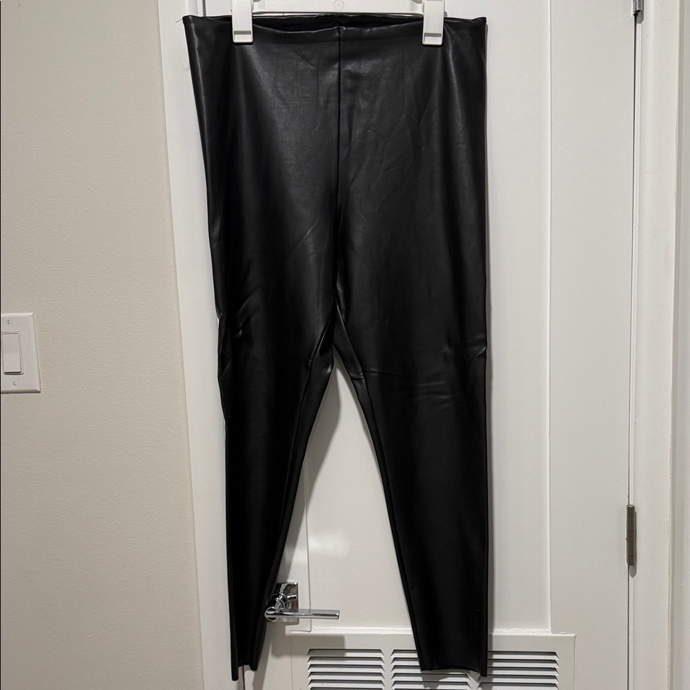 Joie Black Faux Leather Pants